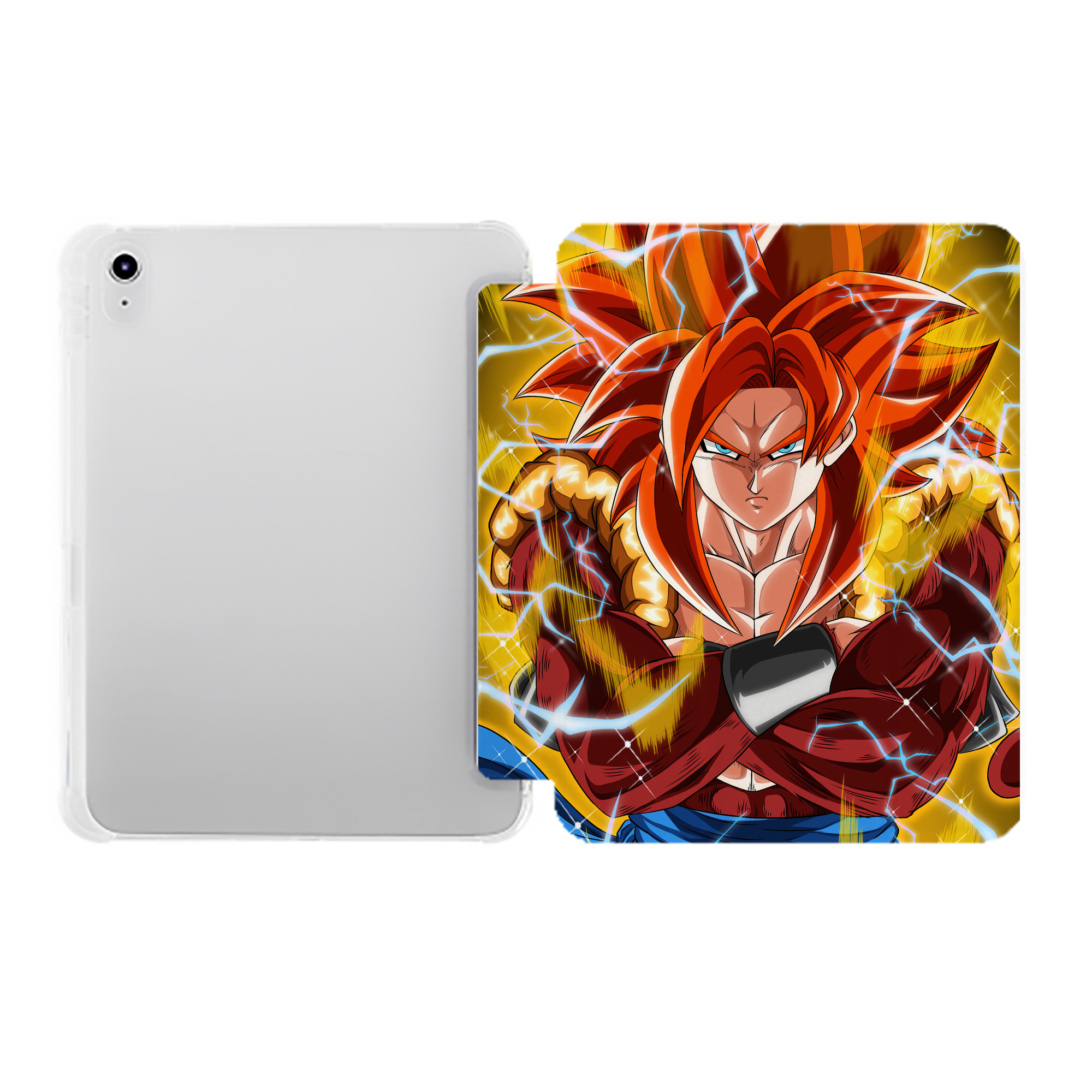 （画像用） ドラゴンボール DRAGON BALL IPad ケース ペン収納付き 三つ折りスタンド PUレザー×シリコン 対応機種9.5/10.5/10.9インチ